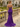 Sparkly Bodice Scoop Neck Satin Long Prom Mermaid Evening Dress in Purple