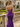 Sparkly Bodice Scoop Neck Satin Long Prom Mermaid Evening Dress in Purple