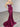 Scoop Neck Satin Long Evening Dress - Fuchsia