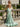 Scoop Neck Backless Long Mermaid Prom Dress With Split in Mint Green