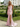 Scoop Neck Backless Long Mermaid Prom Dress With Drop in Pink