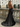 Scoop Neck Backless Long Mermaid Prom Dress With Drop in Black