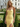 Scoop Neck Backless Long Mermaid Prom Dress With Drop in Yellow