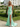 Scoop Neck Backless Long Mermaid Prom Dress With Drop in Mint Green