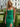 Scoop Neck Backless Long Mermaid Prom Dress With Drop in Emerald Green