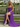 Scoop Neck Backless Long Mermaid Prom Dress With Drop in Purple