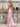 Scoop Neck Backless Lace Up Long Mermaid Prom Dress With Split in Pink