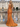 Scoop Neck Backless Lace Up Long Mermaid Prom Dress With Split in Burnt Orange