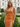 Scoop Neck Backless Lace Up Long Mermaid Prom Dress With Split in Burnt Orange