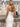 Scoop Neck Backless Lace Up Long Mermaid Prom Dress With Split in White
