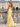 Scoop Neck Backless Lace Up Long Mermaid Prom Dress With Split in Yellow
