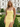 Scoop Neck Backless Lace Up Long Mermaid Prom Dress With Split in Yellow