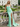 Scoop Neck Backless Lace Up Long Mermaid Prom Dress With Split in Mint Green