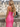 Scoop Neck Backless Lace Up Long Mermaid Prom Dress With Split in Hot Pink