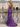 Scoop Neck Backless Lace Up Long Mermaid Prom Dress With Split in Purple