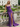 Scoop Neck Backless Lace Up Long Mermaid Prom Dress With Split in Purple