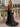 Scoop Neck Backless Long Mermaid Prom Dress With Drop in Black
