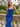Scoop Neck Backless Lace Up Long Mermaid Prom Dress in Royal Blue