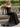 Scoop Neck Backless Lace Up Long Mermaid Prom Dress in Black