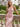 Scoop Neck Backless Lace Up Long Mermaid Prom Dress in Pink