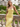 Scoop Neck Backless Lace Up Long Mermaid Prom Dress in Yellow