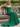 Scoop Neck Backless Lace Up Long Mermaid Prom Dress in Emerald Green