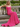 Scoop Neck Backless Lace Up Long Mermaid Prom Dress in Hot Pink