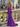 Scoop Neck Backless Lace Up Long Mermaid Prom Dress in Purple