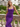 Scoop Neck Backless Lace Up Long Mermaid Prom Dress in Purple