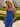 Scoop Neck Embroidery Lace Up Long Mermaid Prom Dress With Split in Royal Blue