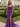 Scoop Neck Embroidery Lace Up Long Mermaid Prom Dress With Split in Purple