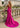 Scoop Neck Embroidery Illusion Sheer Bodice Lace Up Long Mermaid Prom Dress With Split in Fuchsia