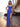 Beaded Edge Strapless Sexy Mermaid Prom Dress With Slit - Blue