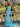 Strapless Backless Lace Up Long Mermaid Prom Dress in Baby Blue