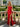 Square Neck Backless Lace Up Long Mermaid Prom Dress With Split in Red
