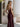 Sparkly Lace Sheer Bodice Long Mermaid Prom Dress - Burgundy
