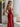 Sparkly Lace Sheer Bodice Long Mermaid Prom Dress - Red