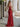 Sparkly Lace Sheer Bodice Long Mermaid Prom Dress - Red