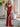 Sparkly Lace Sheer Bodice Long Mermaid Prom Dress - Red