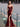 Sparkly Lace Sheer Bodice Long Mermaid Prom Dress - Burgundy