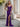 Sparkly Lace Sheer Bodice Long Mermaid Prom Dress - Purple