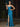 Strapless Satin Mermaid Long Prom Dress With Split - Blue