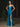 Strapless Satin Mermaid Long Prom Dress With Split - Blue