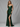 Strapless Satin Mermaid Long Prom Dress With Split - Emerald Green