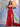 Drop Waist Strapless Split Long Prom Gown With Twist - Red