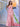 Drop Waist Strapless Split Long Prom Gown With Twist - Pink