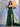 Drop Waist Strapless Split Long Prom Gown With Twist - Emerald Green