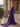 Drop Waist Strapless Split Long Prom Gown With Twist - Purple