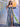 Drop Waist Strapless Split Long Prom Gown With Twist - Dusty Blue