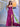 Drop Waist Strapless Split Long Prom Gown With Twist - Fuchsia